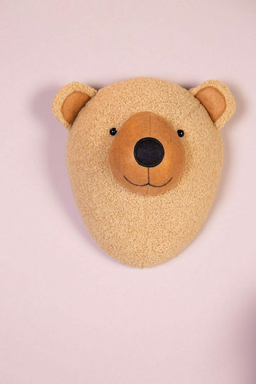 Childhome Kids Decorative Animal Bust Animals Brown made of Fabric Teddy Bear 29x20x31εκ.