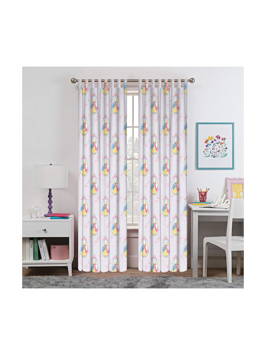 Disney Παιδική Κουρτίνα PR110 Princess με Τρέσα Μωβ 140x290εκ.