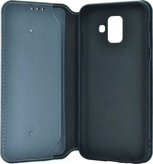 Powertech Book Piele artificială Gri (Galaxy A6 2018)