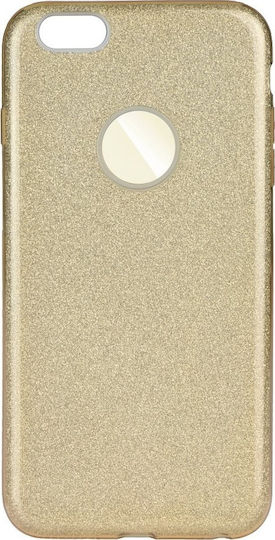 Forcell Shining Back Cover Σιλικόνης Χρυσό (iPhone 8/7)
