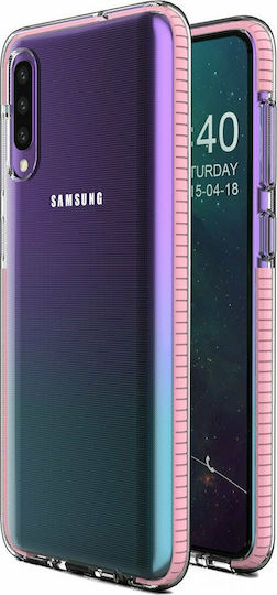 Hurtel Spring Back Cover Σιλικόνης 1mm Ροζ (Galaxy A70)