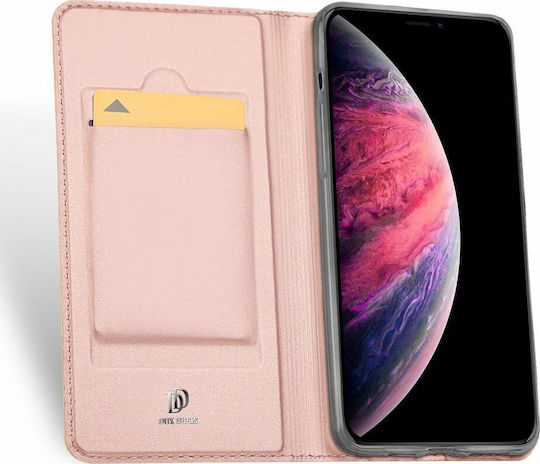 Dux Ducis Skin Pro Buchen Sie Synthetisches Leder Magnetisch Rose Gold (iPhone 11 Pro Max)