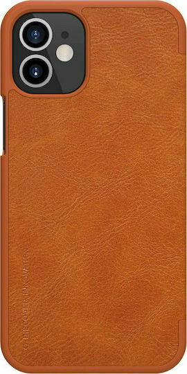 Nillkin Qin Buchen Sie Synthetisches Leder Braun (iPhone 12 mini)