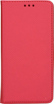 Smart Magnet Synthetic Leather Book Red (Galaxy S9+)