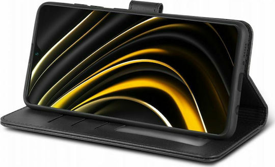 Tech-Protect Wallet Δερματίνης Μαύρο (Redmi Note 9T)