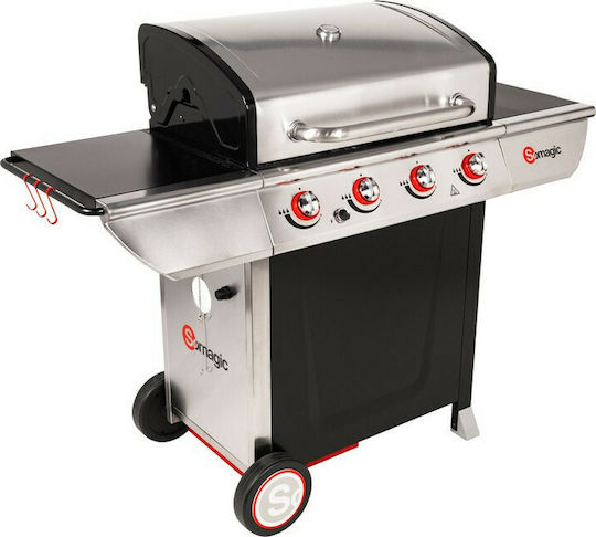 Somagic Manhattan 400 GPI Gasgrill Gusseisen Rost 86cmx46cmcm mit 4 cm 14kW