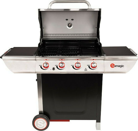 Somagic Manhattan 400 GPI Gasgrill Gusseisen Rost 86cmx46cmcm mit 4 cm 14kW
