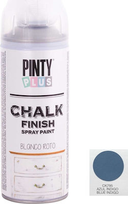 Pinty Plus Chalk Finish Paint Spray Κιμωλίας Paint Blue 400ml