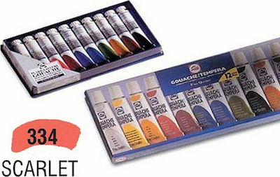 Royal Talens Gouache Extra Fine Quality Τέμπερα Ζωγραφικής Scarlet 334 σε Σωληνάριο 20ml