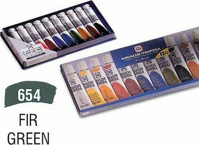 Royal Talens Gouache Extra Fine Quality Tempera de Pictură Verde de brad 654 în Tubular 20ml 1buc 08046542