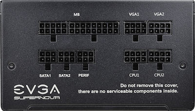 EVGA SuperNOVA 750 GT 750W Μαύρο Τροφοδοτικό Υπολογιστή Full Modular 80 Plus Gold