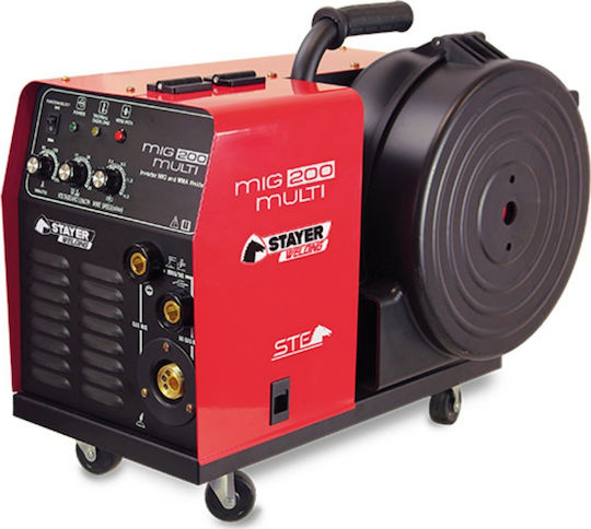 Stayer MIG 200 Multi Ηλεκτροκόλληση Inverter MAG / MMA με Μέγιστο Ρεύμα Συγκόλλησης 200A και Κύκλο Εργασίας 60%