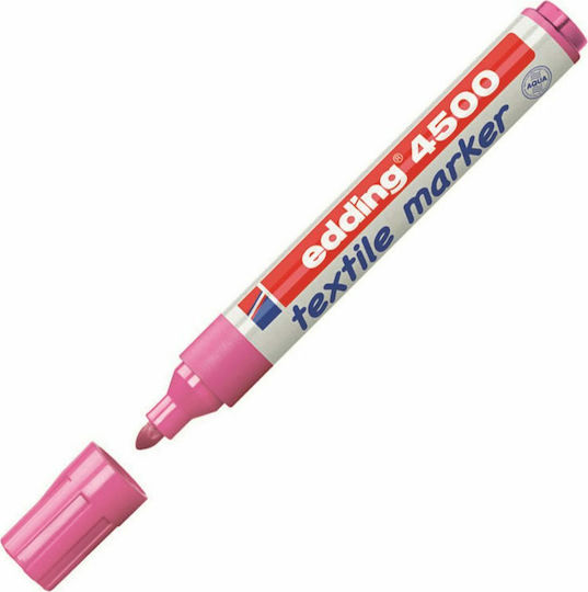 Edding Textile Marker 4500 Marker Rot Permanent Für Stoff Rundnase Fuchsia