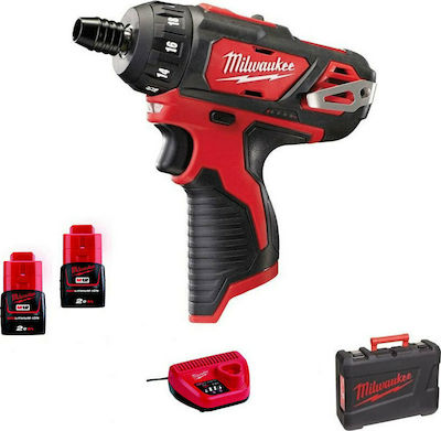 Milwaukee M12 BD-202C Δραπανοκατσάβιδο Μπαταρίας Brushless 12V 2x2Ah