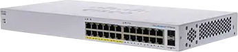 Cisco CBS110-24PP-EU Unmanaged L2 PoE Switch with 24 Gigabit (1Gbps) Ethernet Ports and 2 SFP Ports