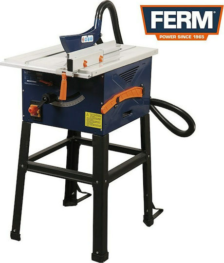 Ferm TSM1030 Δισκοπρίονο Πάγκου με Ισχύ 1500W, Δίσκο Κοπής Διαμέτρου 250mm & Ταχύτητα Κοπής 5700rpm