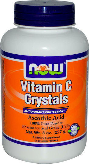 Now Foods Vitamin C Crystals Βιταμίνη για Ενίσχυση του Ανοσοποιητικού, τo Δέρμα & Αντιοξειδωτική δράση 227gr
