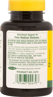 Nature's Plus Vitamin C für Stärkung des Immunsystems, die Haut & Antioxidative Wirkung 1000mg 60 Registerkarten