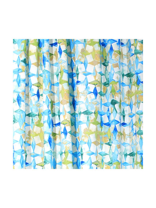 Anna Riska Curtain with Pencil Pleat Rubik Blue 140x270cm