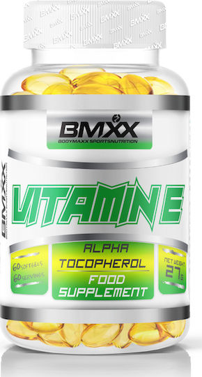 BMXX BODYMAXX SPORTSNUTRITION Vitamin E Vitamin für die Haut & Antioxidative Wirkung 448iu 60 Softgels