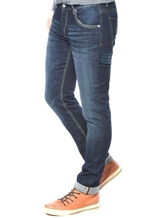 17501-350-0621 Herren Jeanshose Elastisch Slim Fit Marineblau