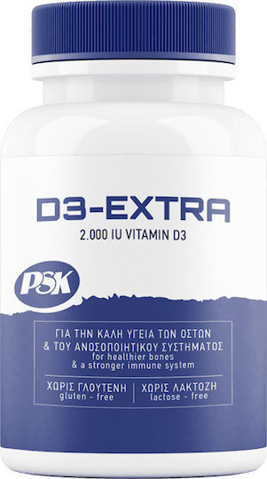 PSK D3 Extra Vitamin for Immune System Boost & Bone Health 2000iu 80 caps