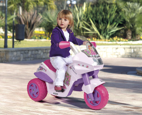Kids Motorbike Inspired Flower Princess Electric 6 Volt Pink