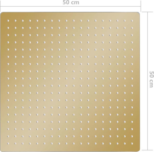 vidaXL Τετράγωνη Κεφαλή Ντουζ 50x50cm