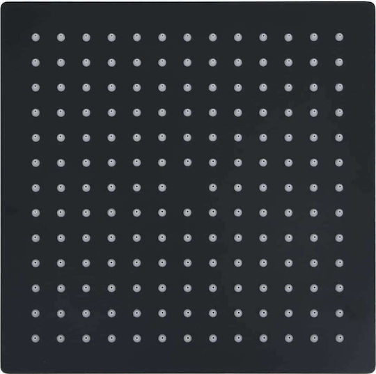vidaXL Platz Duschkopf 25x25cm Black