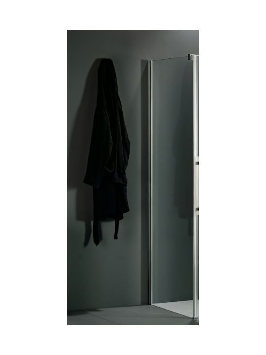 Devon Breeze Side Panel Σταθερό Πλαϊνό Ντουζιέρας 87-89x200cm Clean Glass Chrome