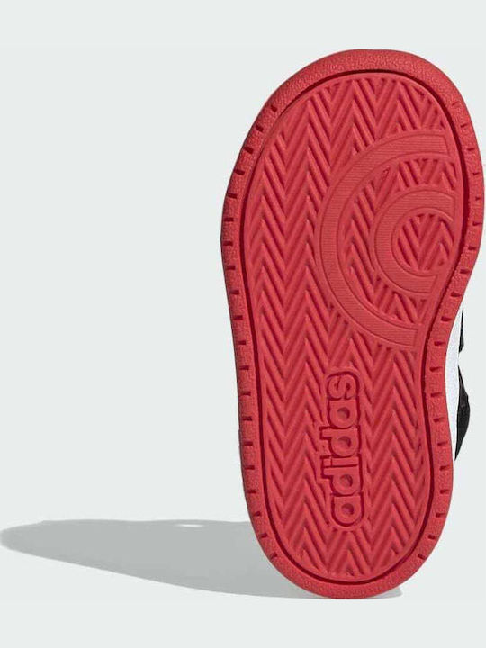 Hoops Hoops 2 Kids Sports Shoes Basketball with Hoop & Loop Closure Core Black / Cloud White / Vivid Red