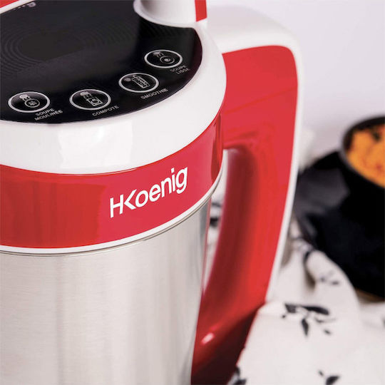 HKoenig Soup Maker 1.1lt 850W Red