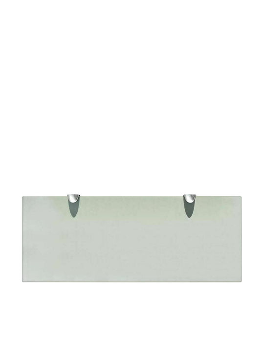 vidaXL Επιτοίχια Ραφιέρα Μπάνιου Γυάλινη με 1 Ράφι 50x20x0.8cm