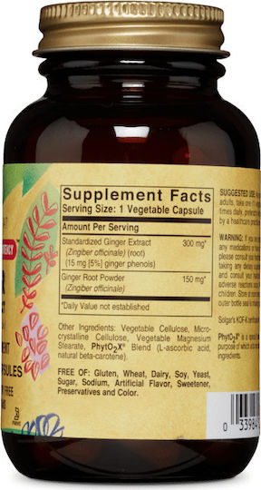 Solgar Ginger Root Extract 60 veg. caps