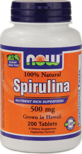 Now Foods Spirulina 500mg 200 ταμπλέτες