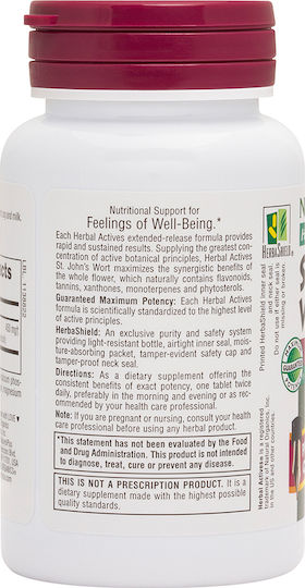 Nature's Plus Herbal Actives St. John's Wort Extended Release 450mg 60 file