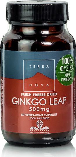 TerraNova Ginkgo Leaf 500mg 50 Tablets