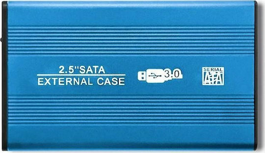 Qoltec Case for Hard Drive 2.5" SATA III with Connection USB 3.0 Blue