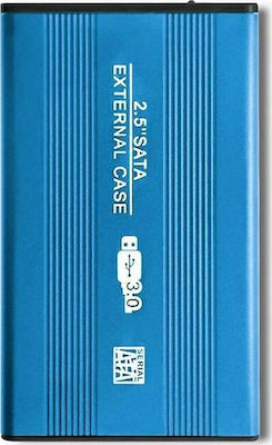 Qoltec Θήκη για Σκληρό Δίσκο 2.5" SATA III με σύνδεση USB 3.0 σε Μπλε χρώμα