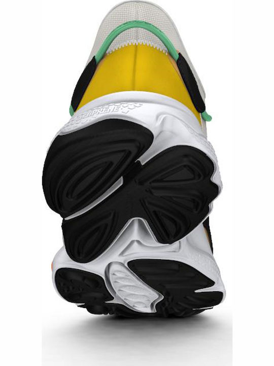 Ozweego Herren Chunky Sneakers Cream White / Core Black / Screaming Orange