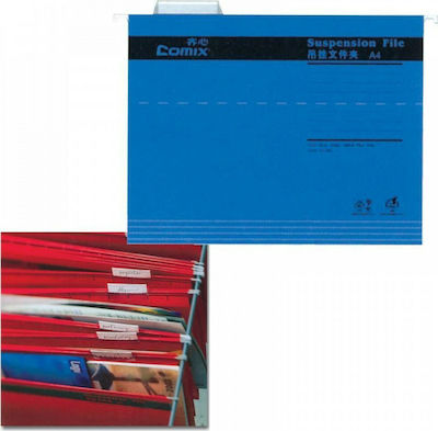 Comix Suspened File Folder for A4 Sheets Blue 24.3x31.9cm