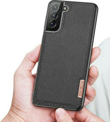 Dux Ducis Fino Silicone / Fabric Back Cover Black (Galaxy S21+ 5G)