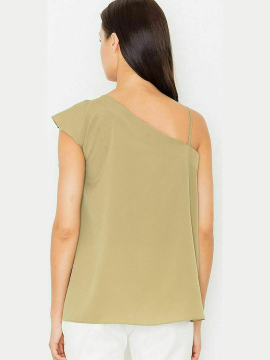 Figl M479 Women's Summer Blouse with Straps Green 60711