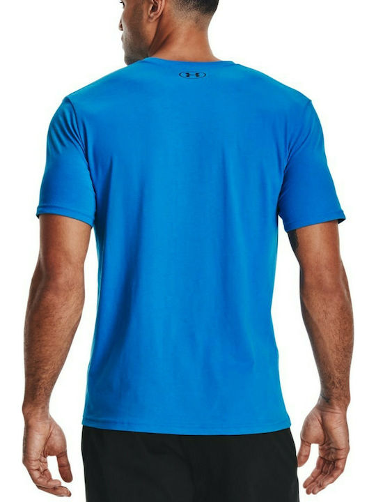 Under Armour Sportstyle Αθλητικό Ανδρικό T-shirt Μπλε με Λογότυπο