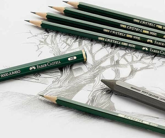 Faber-Castell 9000 Μολύβι 3H Πράσινο