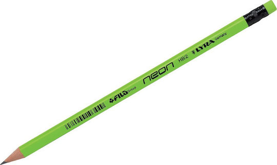 Lyra Neon Pencil HB with Eraser 1293960 (Μiscellaneous colours)