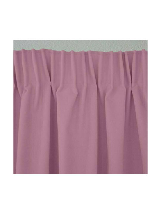 Lino Home Curtain with Pencil Pleat Renas 110 Purple 300x280cm