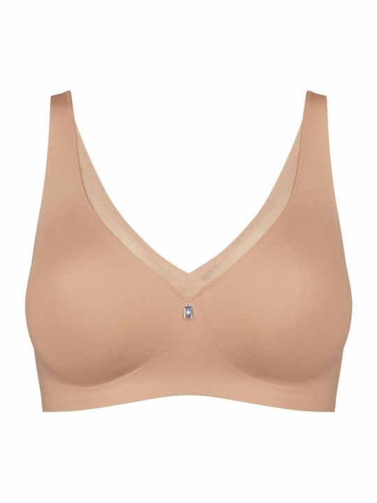 True Shape Sensation Beige Minimizer Bra Without Underwire