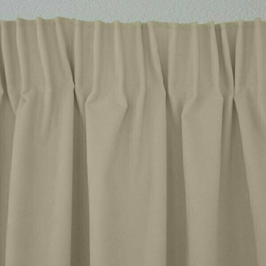 Lino Home Vorhang mit Bleistiftfalten Samos Mocca 150x275cm