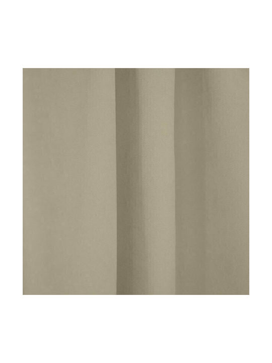 Lino Home Κουρτίνα με Τρέσα Samos Mocca 150x275εκ.